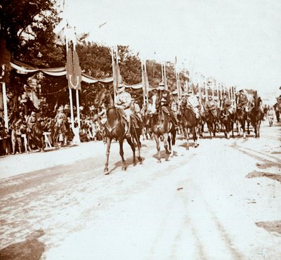 Parata della vittoria, Parigi, Francia, c1918-c1919 da Unbekannt