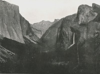 Veduta da Artists Point, Yosemite Valley, USA, 1895 da Unbekannt