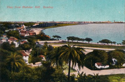 Vista da Malabar Hill, Bombay, c1920 da Unbekannt
