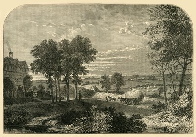 Vista dalla Casa di Moll King, Hampstead, nel 1760, c1876 da Unbekannt