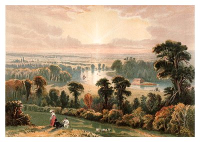 Vista da Richmond Hill, 1880 da Unbekannt