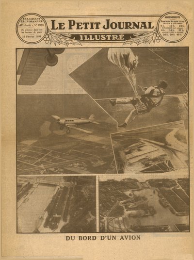 Vista da bordo di un aereo, 1931 da Unbekannt