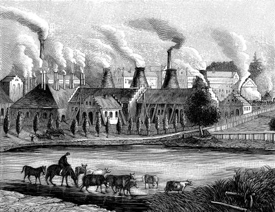 Vista dalla Huta Laury nel 1840 da Unbekannt