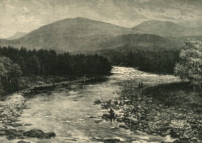 Vista dal vecchio ponte, Invercauld, Braemar, 1898 da Unbekannt