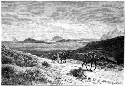 Vista dal Passo Tellat, Tunisia, c1890 da Unbekannt