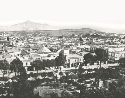 Vista dalla cattedrale, Puebla, Messico da Unbekannt