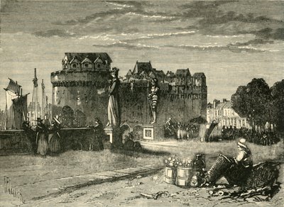 Veduta di Nantes, 1890 da Unbekannt