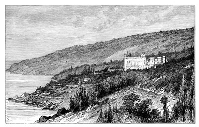 Veduta in Crimea: il Palazzo Woronzow, Alupka, Ucraina, c. 1888 da Unbekannt