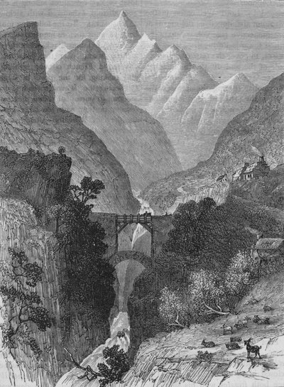 Veduta nei Pirenei, c1880 da Unbekannt