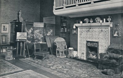 Veduta nello studio di Sir E. A. Waterlow, R.A., fine XIX-inizio XX secolo da Unbekannt