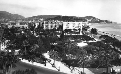 Veduta dei Giardini Albert I, Nizza, Sud della Francia, inizio XX secolo da Unbekannt