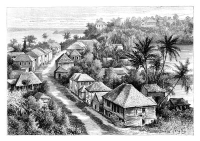 Veduta di Basse-Terre, Guadalupa, c1890 da Unbekannt