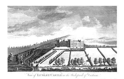 Veduta del Castello di Lumley nel Vescovado di Durham, c1779-1790 da Unbekannt