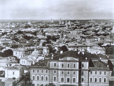 Veduta di Mosca dalla Torre Campanaria di Ivan il Grande, Russia, 1884 da Unbekannt
