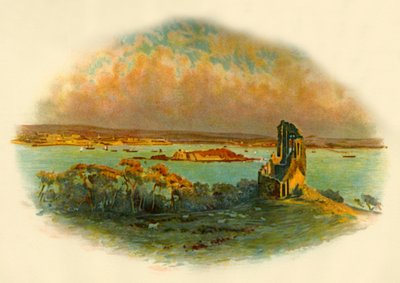 Veduta di Mount Edgcumbe, Cornovaglia, guardando attraverso Plymouth Sound, c1890 da Unbekannt