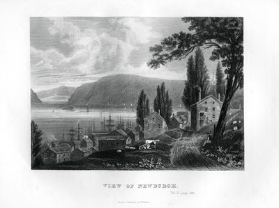 Veduta di Newburgh, Stato di New York, 1855 da Unbekannt