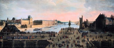 Veduta del Pont Neuf, Parigi, c1635 da Unbekannt