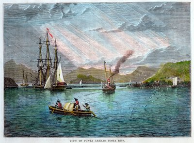 Vista di Punta Arenas, Costa Rica, c1880 da Unbekannt