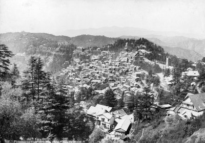 Veduta di Shimla, da Bonnie Moon, India, XX secolo da Unbekannt