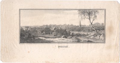 Veduta di Tartu, 1800 da Unbekannt