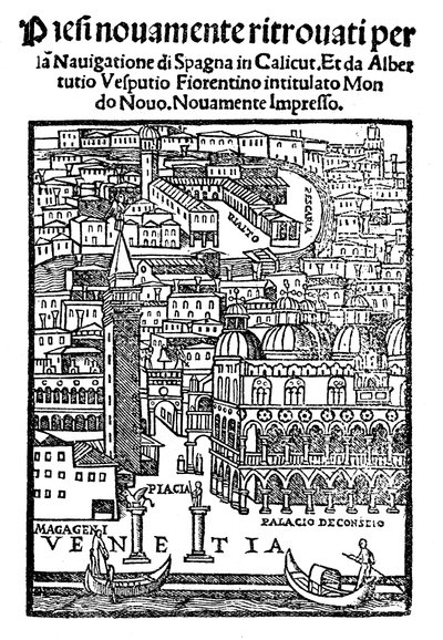 Veduta di Venezia, xilografia, 1521 da Unbekannt