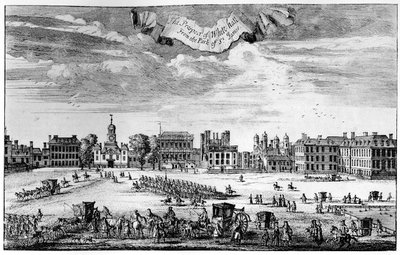 Veduta di Whitehall da St James