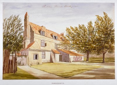 Vista di una casa pubblica, Brook Green, Hammersmith, Londra, c. 1820 da Unbekannt