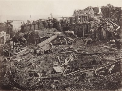 Veduta del 3° bastione a Sebastopoli, 1856 da Unbekannt
