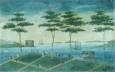 Vista della Batteria, New York, 1800-1850 da Unbekannt