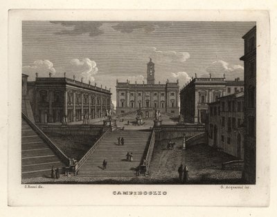 Veduta del Campidoglio, Roma, con il Palazzo Senatorio da Unbekannt