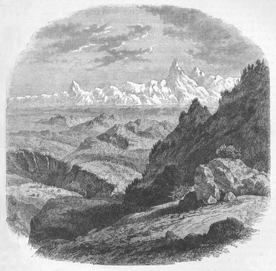 Vista della catena himalayana da Unbekannt