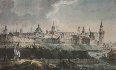 Vista del Kitay-gorod dalle rovine della lavanderia dei cannoni da Unbekannt