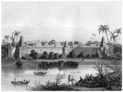Vista del Palazzo di Agra, dal fiume, c1860 da Unbekannt