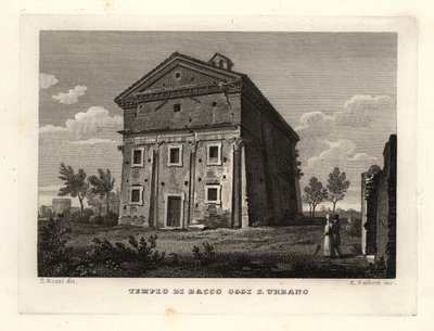 Veduta del Tempio di Bacco, Roma da Unbekannt
