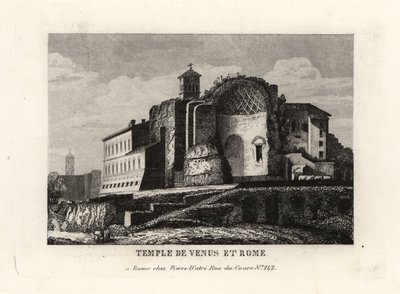 Veduta del Tempio di Venere e Roma, Roma da Unbekannt