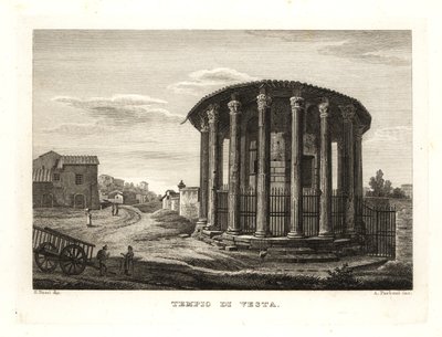 Veduta del Tempio di Vesta, Roma da Unbekannt
