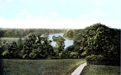 Veduta del Tamigi da Richmond Hill, Londra, XX secolo da Unbekannt