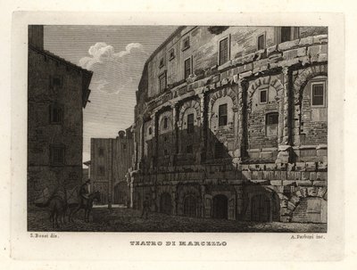 Veduta del Teatro di Marcello, Roma da Unbekannt