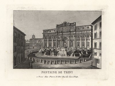 Veduta della Fontana di Trevi, Roma da Unbekannt