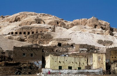Vista della Valle dei Re, nuovo impero, Deir el Bahari, Egitto da Unbekannt