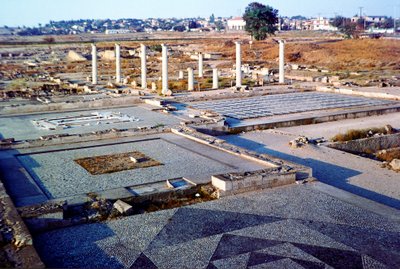 Veduta dei resti archeologici di Pella, Macedonia Centrale da Unbekannt