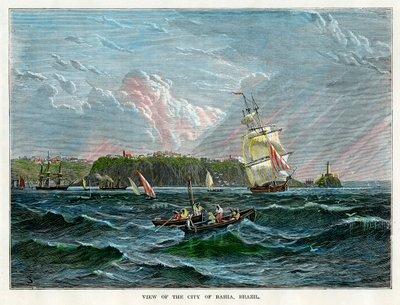 Veduta della città di Bahia, Brasile, c1880 da Unbekannt