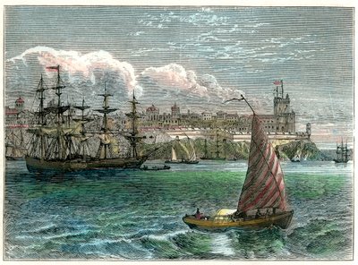 Vista della città di San Domingo dal porto, Repubblica Dominicana da Unbekannt
