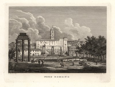 Veduta delle rovine del Foro Romano da Unbekannt