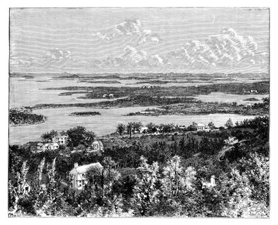 Vista presa da Gibbs Hill, Bermuda, c1890 da Unbekannt