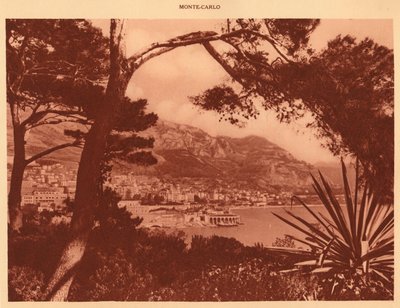 Veduta di Monte-Carlo da Monaco da Unbekannt