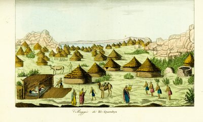 Villaggio di El Querebya (El Querebyn) sotto il Regno Funj di Sennar, Sudan da Unbekannt