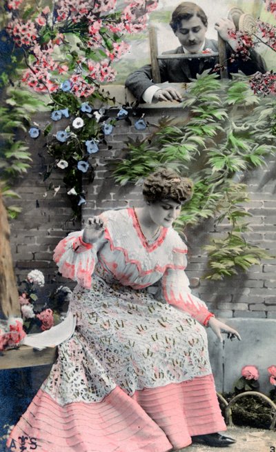 Cartolina francese vintage, c1900 da Unbekannt