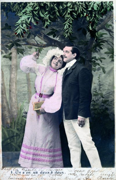 Cartolina francese vintage, c1900 da Unbekannt