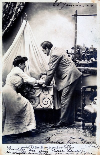 Cartolina francese vintage, c1900 da Unbekannt